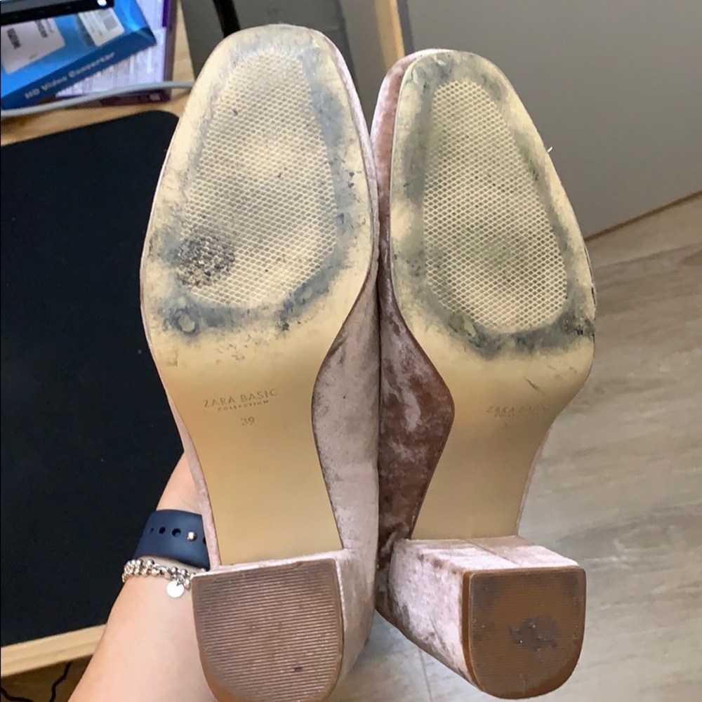 SALE: ZARA PINK SUEDE BOOTS - Picture 3 of 3